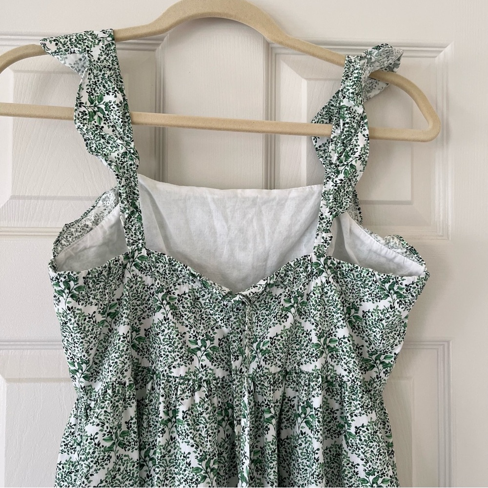 Gal Meets Glam Sloane Maxi Dress, Size 0, Green Floral, Cottagecore Spring - Picture 5 of 9